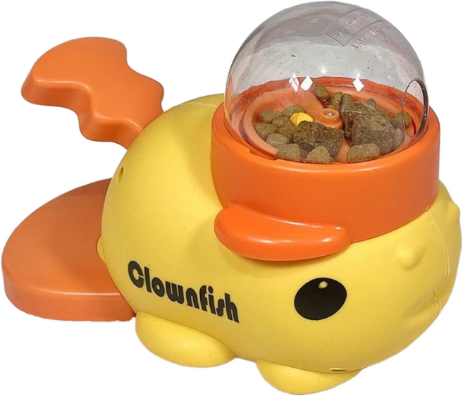 YANGTA 강아지 간식 장난감 고양이 간식 사료 로켓 발사기, 1개, 옐로