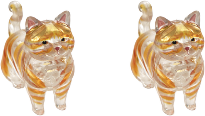 하루박스 반려묘 고양이 털 키링 보관함 키링 1+1+핀셋 세트 열쇠고리 캡슐 추억, 2개, K 치즈냥 (핀셋포함)