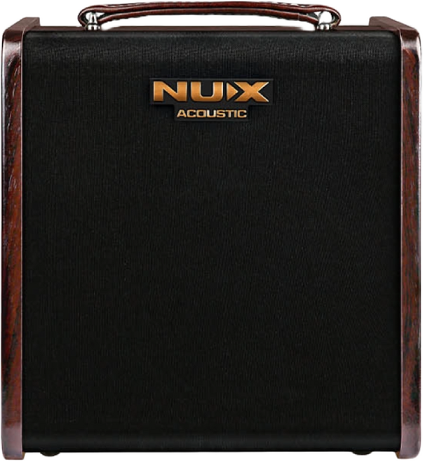 NUX AC80 Stageman II 스테이지맨 어쿠스틱 기타 버스킹 앰프 뉴엑스 AC-80 기타케이블 포함, 1개