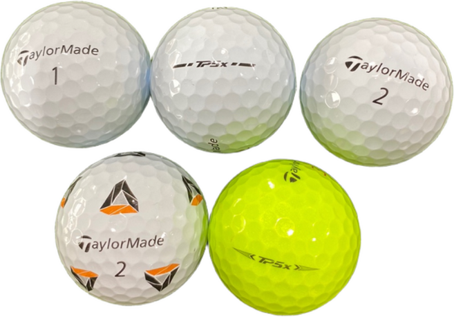 [재구매율 1위! 특A+] 테일러메이드 TP5X 5피스 20개 최상급 퀄리티 비거리 향상 로스트볼 피스골프마켓, 1개, 20개입, 특A+ 화이트