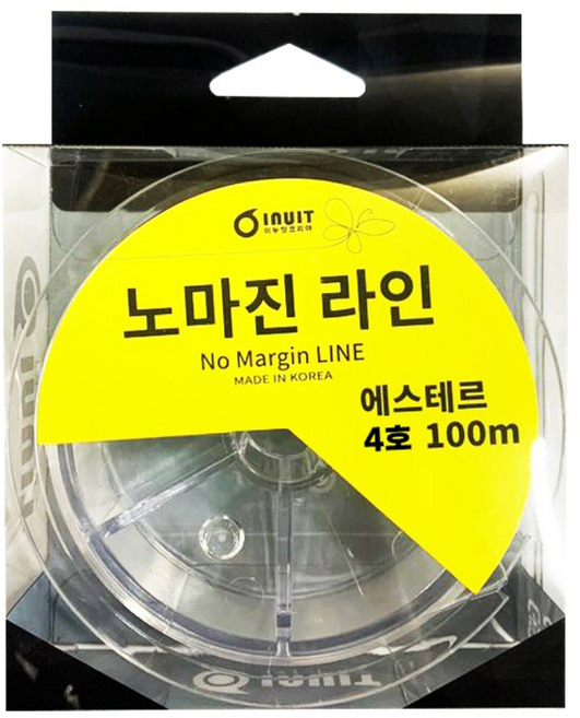 3위 - 이누잇 노마진 에스테르 라인 100m 투명 한치 갑오징어 쇼크리더 자작채비 기둥줄, 1개