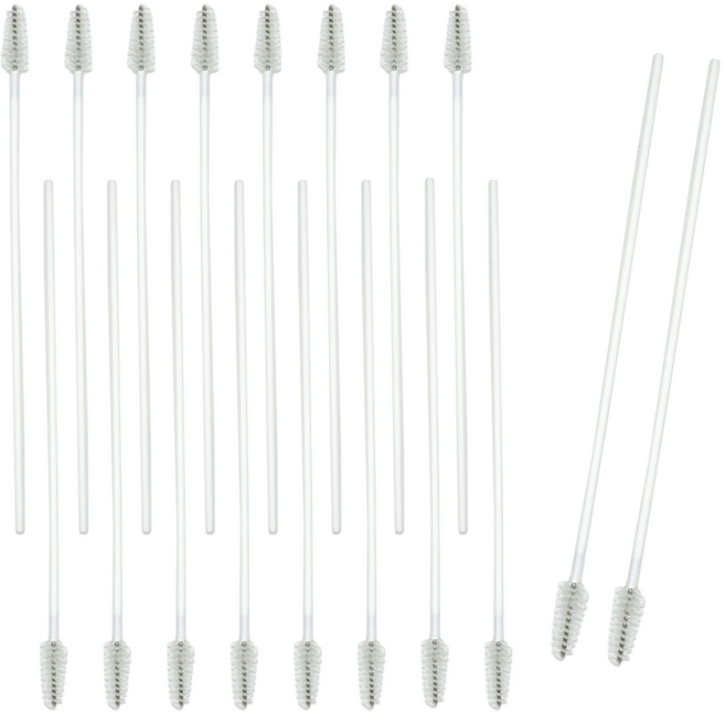 삼팔공스튜디오 얇은 틈새 빨대 일회용 정수기 세척솔, 화이트, 20개
