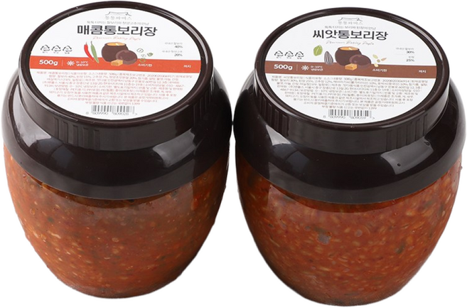 통보리장 2종 세트 매콤 씨앗 [통통파머스], 2개, 500g