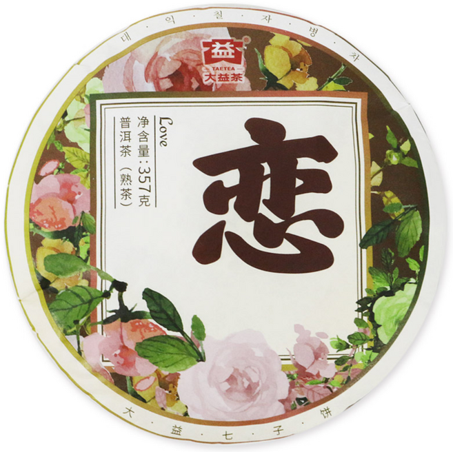 대익차 보이차 연 숙차, 357g, 1개, 1개입