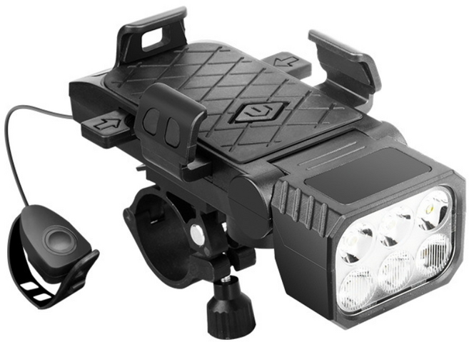 VANKIN 4in1 불빛조절 자전거 전조등 전자벨 휴대폰 거치대 보조 배터리 배터리 용량 4000mah