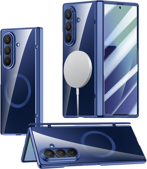 ESSENWOO Galaxy Z Fold 7 투명 광택 Mag Safe 초강력 자성 산화 방지 휴대폰 케이스