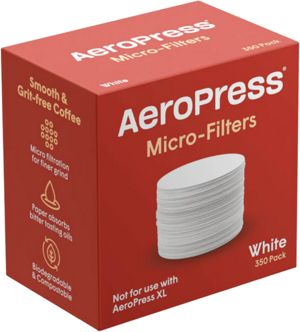 [AeroPress 공식 수입유통사] 에어로프레스 종이필터(350매) 화이트, 1개