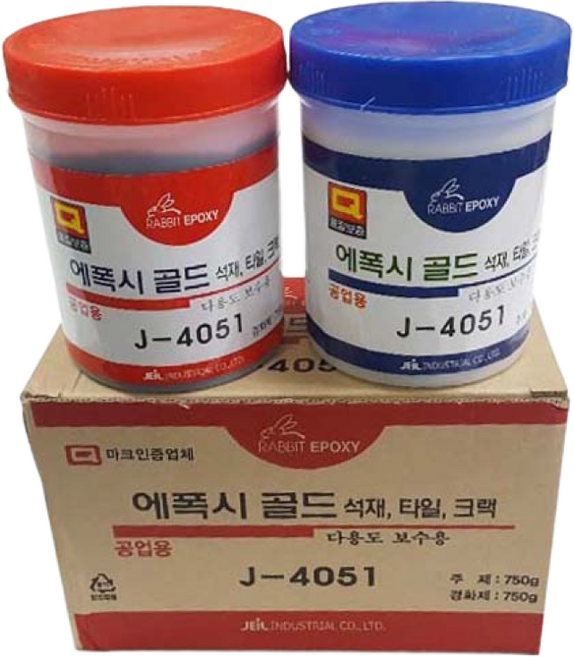 철모아 에폭시 골드 J-4051 섹재 타일 공업용 다용도 보수용, 1개