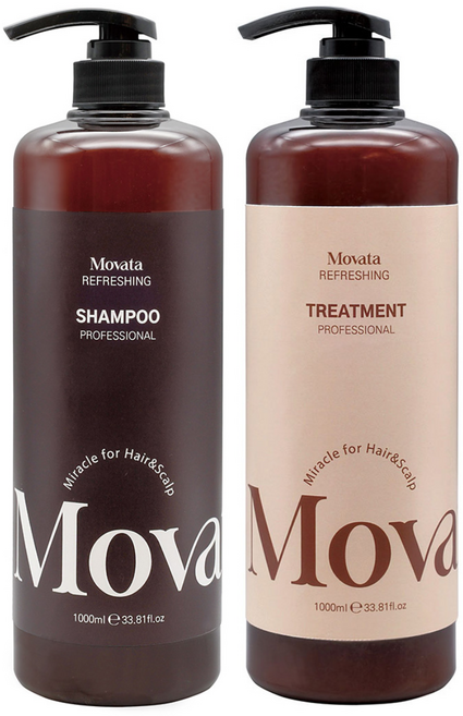 모바타 미용실 전용 대용량 약산성 손상모 비듬 샴푸+트리트먼트 세트 1000ml 1위 추천, 1세트