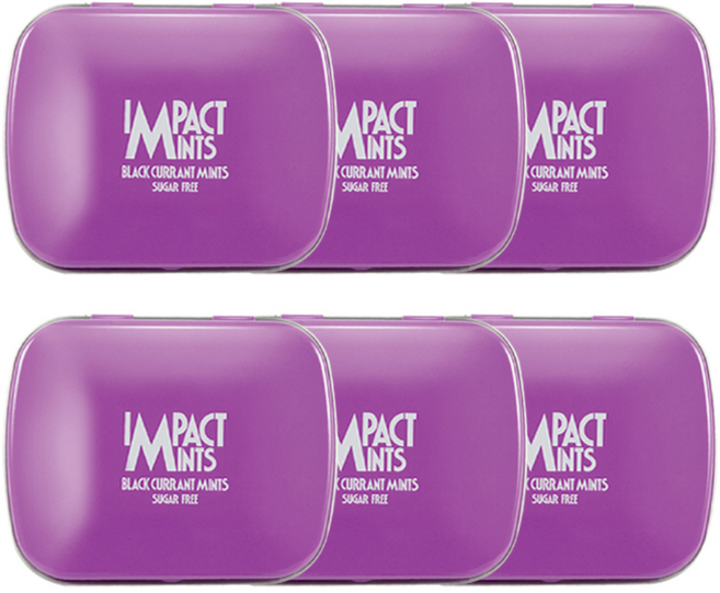 임팩트민트 블랙커런트향 캔디, 14g, 6개