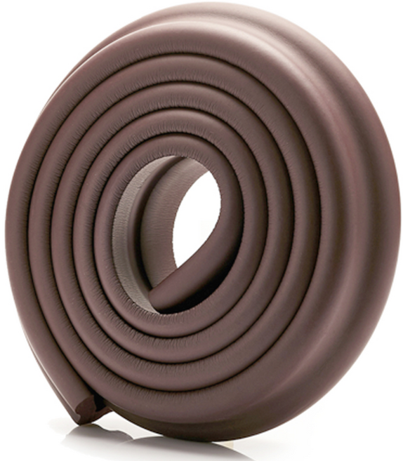 MZ생활 2세대 에어쿠션 더 두꺼운 17mm 최고급형 모서리 보호대, 브라운, 1개