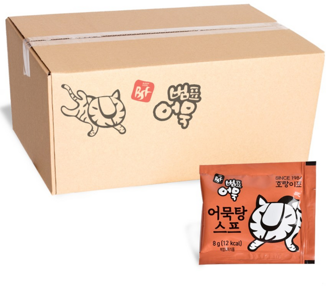 범표어묵 부산어묵 멸치 어묵탕 스프 1박스 8gx500봉, 8g, 500개