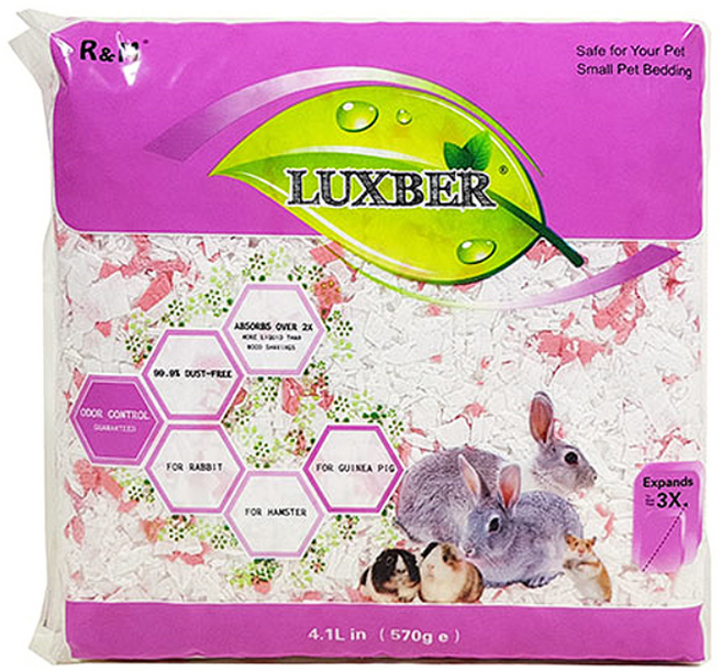 럭스버 소동물 종이베딩 핑크, 4.1L, 1개