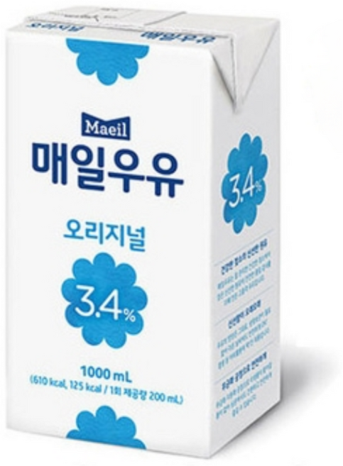 매일유업 멸균 우유 1L 1박스, 10개