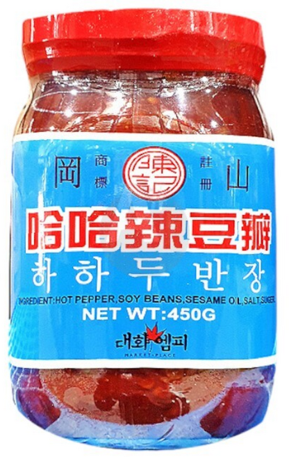 대화엠피 하하 두반장 450g 중화소스 중국된장 마파두부소스 중국소스 중식소스 마라탕소스 업소용 중국집, 1개