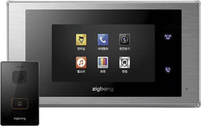 [자가/방문설치]7인치형 직방/삼성 공동현관로비폰 통화 디지털 비디오폰 SHT-3527