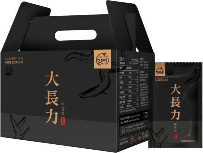 자연의힘 녹용황칠 장어진액 대장력 보약 기력회복 면역력강화 천연 보양 건강즙 귀한 선물, 110ml, 30개