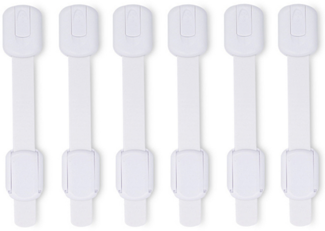 시그무드 서랍 싱크대 냉장고 잠금장치 6P세트 스티커 포함, 6개