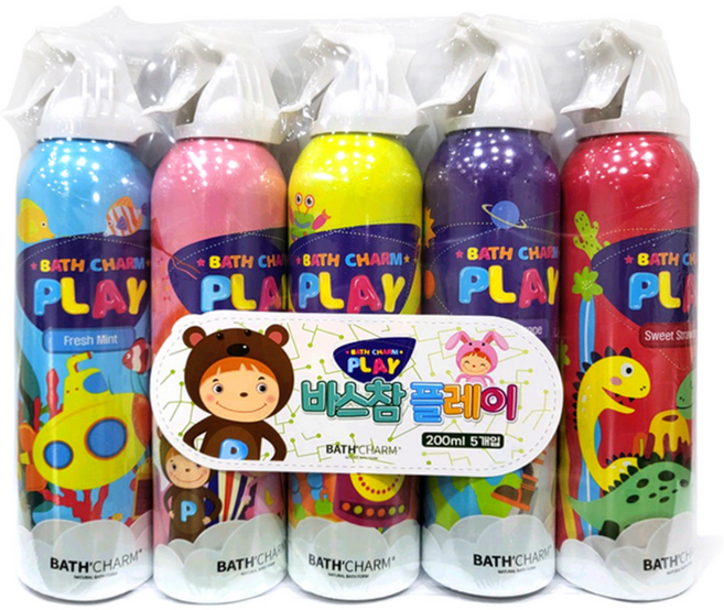 바스참 플레이 버블 클렌저 5종 세트, 1세트