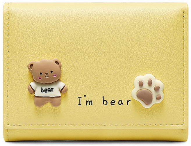 이뿌니 아임베어반지갑 여성지갑 학생지갑 여자반지갑