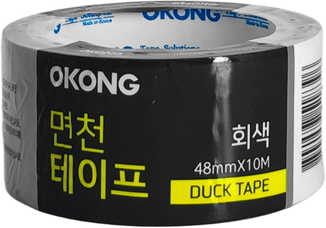 철공자 오공 청테이프 48MM 10M 녹색 회색 면테이프 천테이프, 1개
