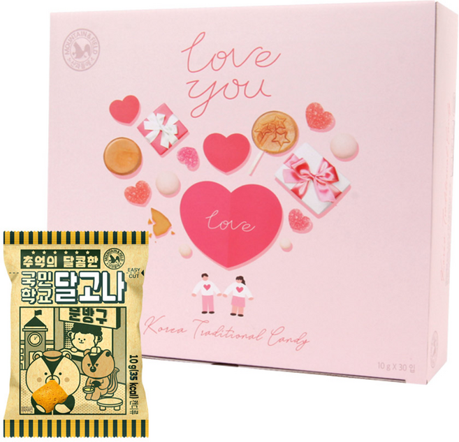 산과들에 달고나 사탕 30입 세트, 300g, 1개