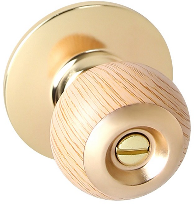 S1002 우든 동전형 원통형 방문손잡이, 1세트