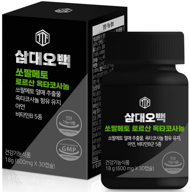 삼대오백 쏘팔메토 로르산 옥타코사놀, 1개, 18g