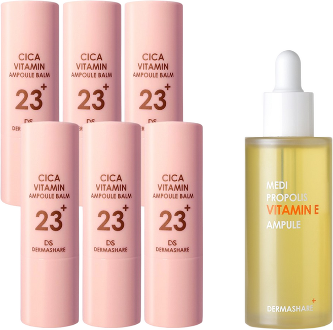 멀티밤 주름케어 보습 광채 무자극 수분에센스 크림 미백 주름밤스틱 비타민 기미케어 주름개선 진정 탄력 앰플밤11g 6개+프로폴리스 앰플50ml 1개