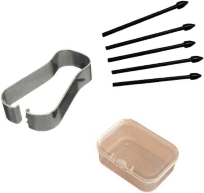 베러고잉 삼성 갤럭시탭 S펜 호환용 펜촉, 블랙, 5개