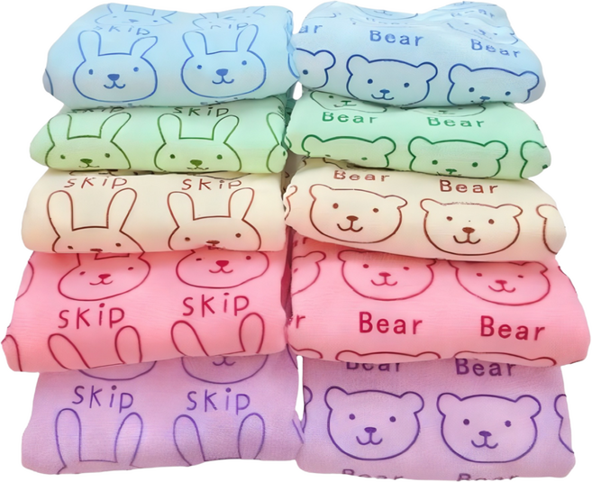 미포리댁 어린이집 생일 답례품 선물 유치원 졸업 입학 구디백 비치타올 수건, 10개