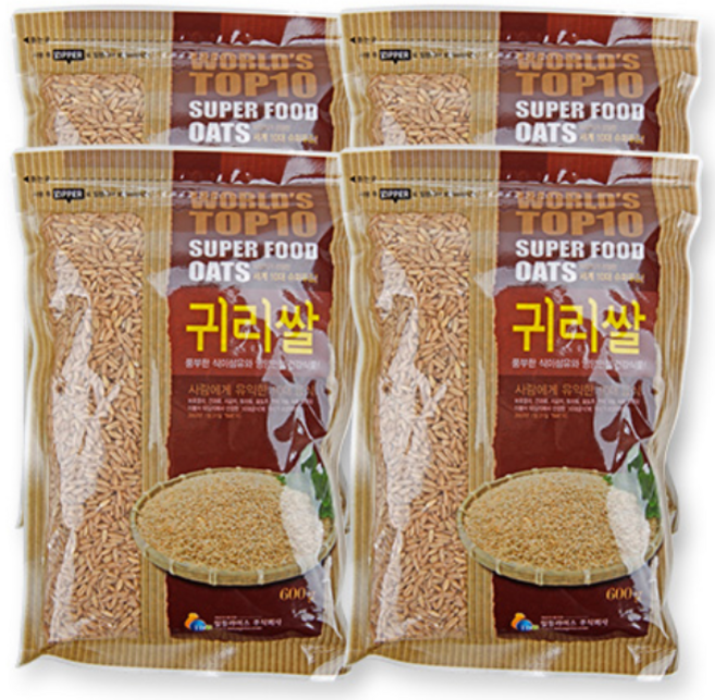 [이잡곡이다] 귀리쌀 600g x 4봉, 4개