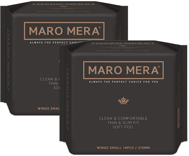 마로메라 생리대 날개형 소형 16매 순면생리대, 16개입, 2개