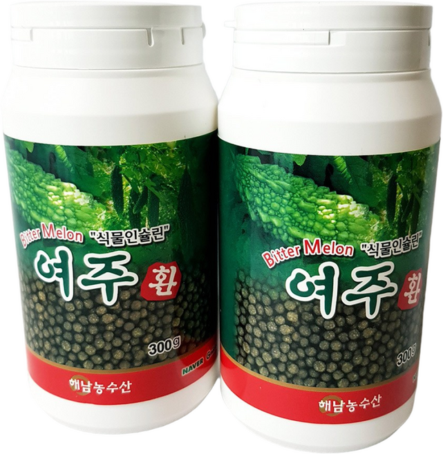 해남농수산 국산 무농약 인증 원료 100% 여주환, 300g, 2개