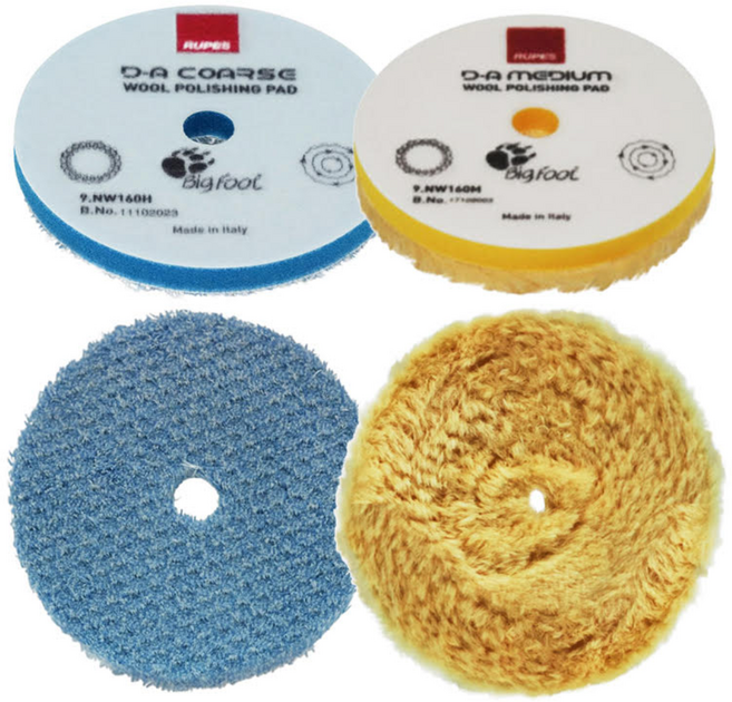 NEW 루페스 D-A 울패드 광택패드, 6인치 미디움(엘로우)