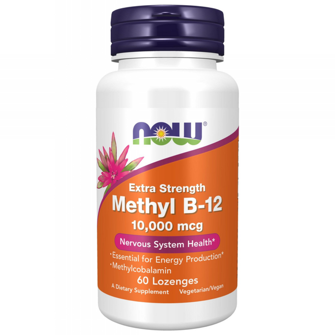 나우푸드 메틸 B-12 10 000mcg 로젠지, 60개입, 1개, 60정