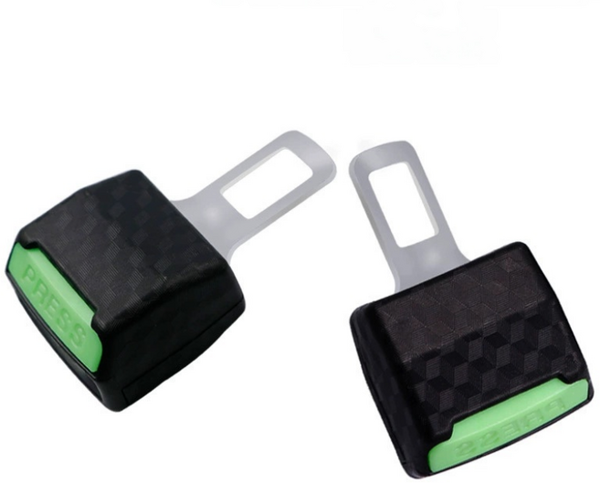더블픽 튼튼한 연장 안전벨트 클립, 2개, 야광형
