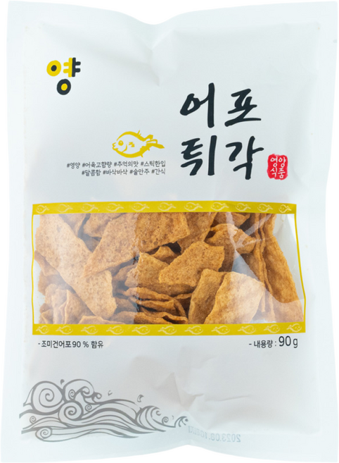 영양 어포튀각 90g 어포튀김 스낵 간식 술안주, 1개