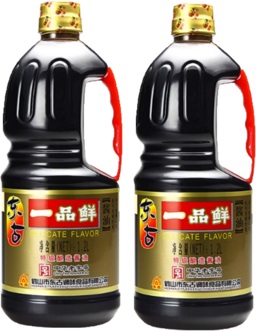 터보마켓 중국식품 동고 일품선 중국 간장 대용량 세트 양조간장 1.2L, 2개