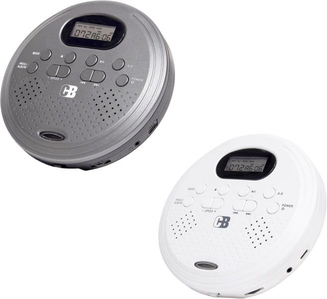 코비 휴대용 CD플레이어 MP-CD567SP 외부스피커 구간반복 속도조절 튐방지, 블랙