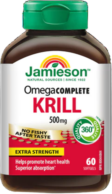 자미에슨 Jamieson 크릴오일 오메가3 500mg 60정, 1개