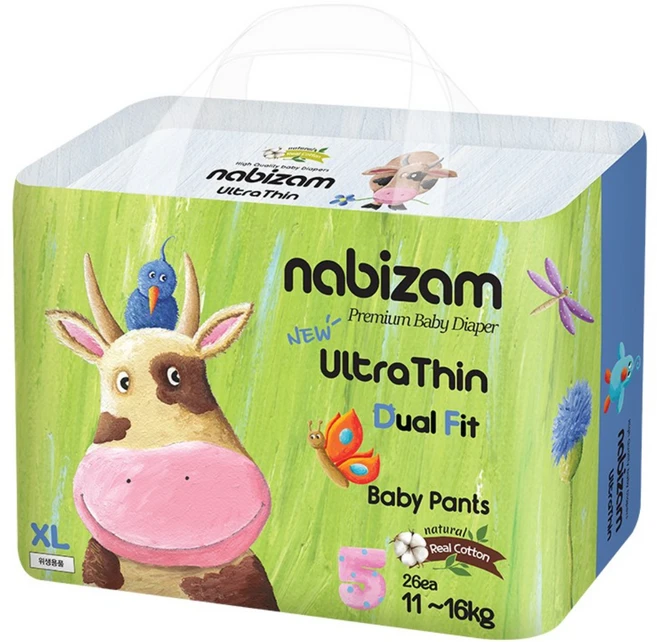 나비잠 기저귀 울트라씬 듀얼핏 썸머팬티 1팩, 26매, 특대형(XL) - 쿠팡