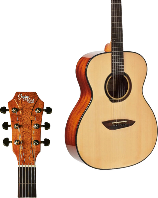 [완벽풀패키지] 고퍼우드 어쿠스틱기타 G111 NA 유광 OM바디 탑스프루스 입문용 통기타, 단품, 1개