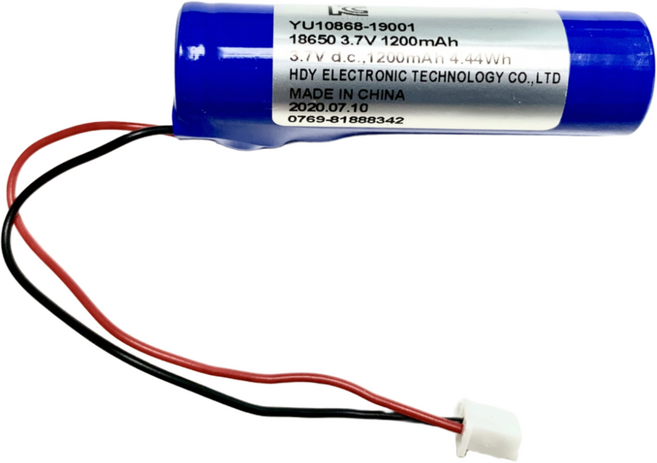 18650 배터리 3.7v 리튬이온 1셀 보호회로 충전지 3000mAh 스피커 DIY 나라, 1200mAh(2개 케이블형), 1개, 1개입