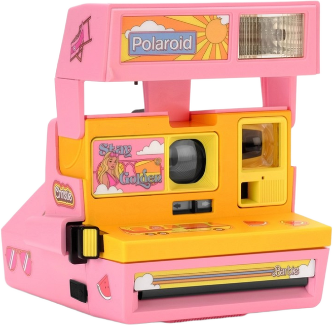 레트로스펙트 폴라로이드 600 말리부 바비 인스턴트 필름 카메라, 기본선택, 1개