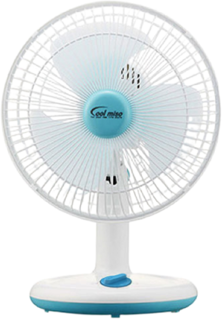[국산]탁상용 미니선풍기8인치 저소음 풍속조절 자동회전 블루