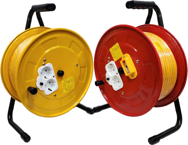 전선릴 차단기형 접지형 2.5SQ 30호(약27m) 전기릴선 연장선 굵은선 캠핑용 작업선, 차단기형 전선릴 2.5SQ 30호(약27m), 1개