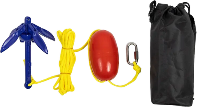 접이식 폴딩 접는앙카 앵커 고무보트 카약 소형보트 닻, 블루