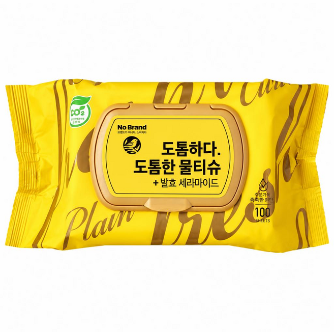 [우리동네] 노브랜드 물티슈 캡형, 12개, 305g