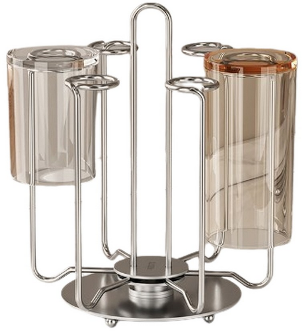 오브제토 올스텐 회전 머그컵거치대, 1개, 실버